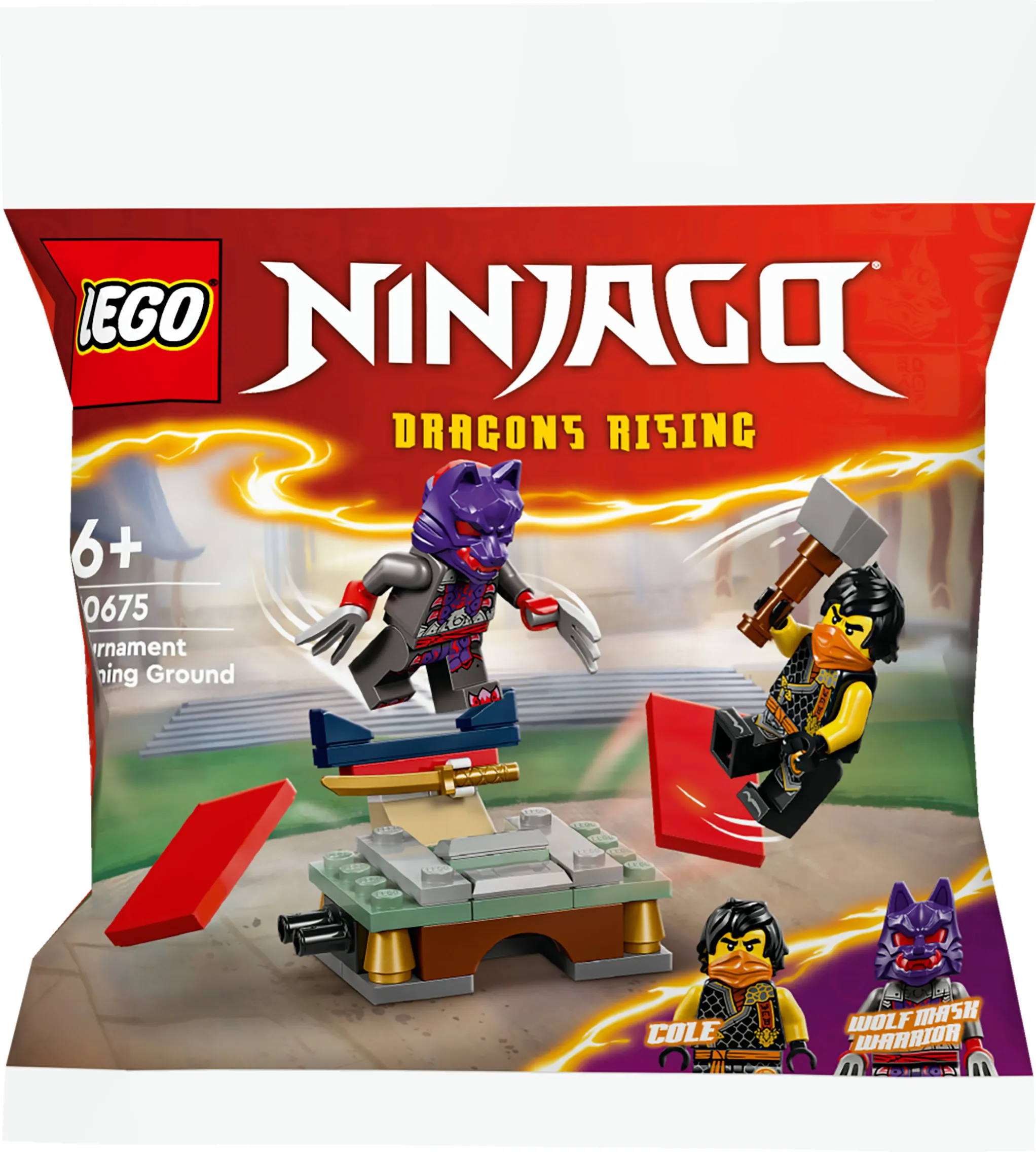 LEGO NINJAGO Tournament Training Ground and Kai and Rapton's Temple Battle 30675