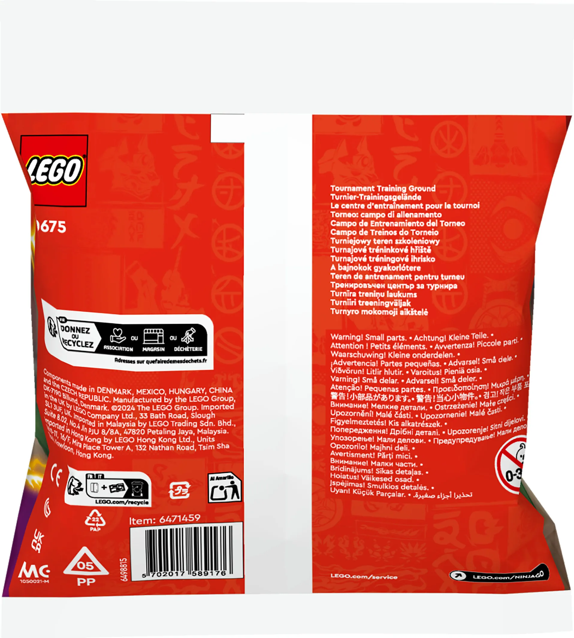 LEGO NINJAGO Tournament Training Ground and Kai and Rapton's Temple Battle 30675