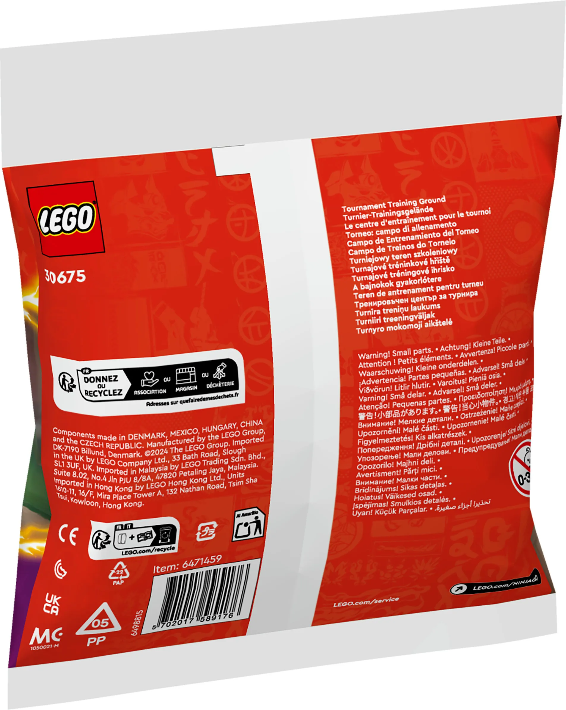 LEGO NINJAGO Tournament Training Ground and Kai and Rapton's Temple Battle 30675