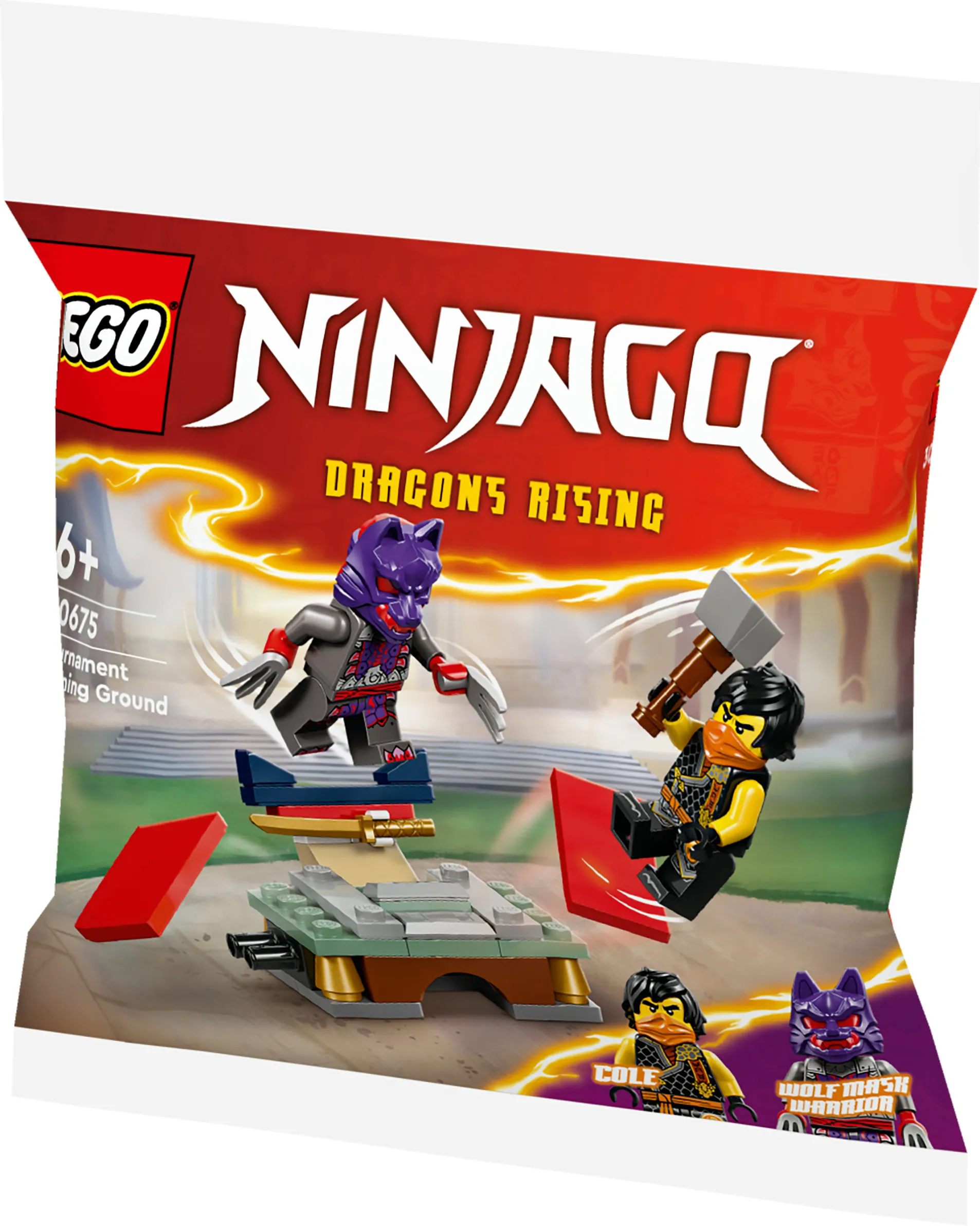 LEGO NINJAGO Tournament Training Ground and Kai and Rapton's Temple Battle 30675