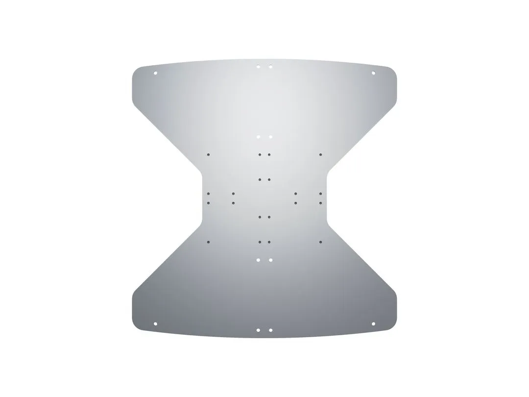 Multibrackets M Public Display Stand Floorstand Base B2B - Asennuskomponentti (jalus alusta) tuotteelle LCD-n&auml;ytt&ouml; - ter&auml;s - hopea - lattialla seisova