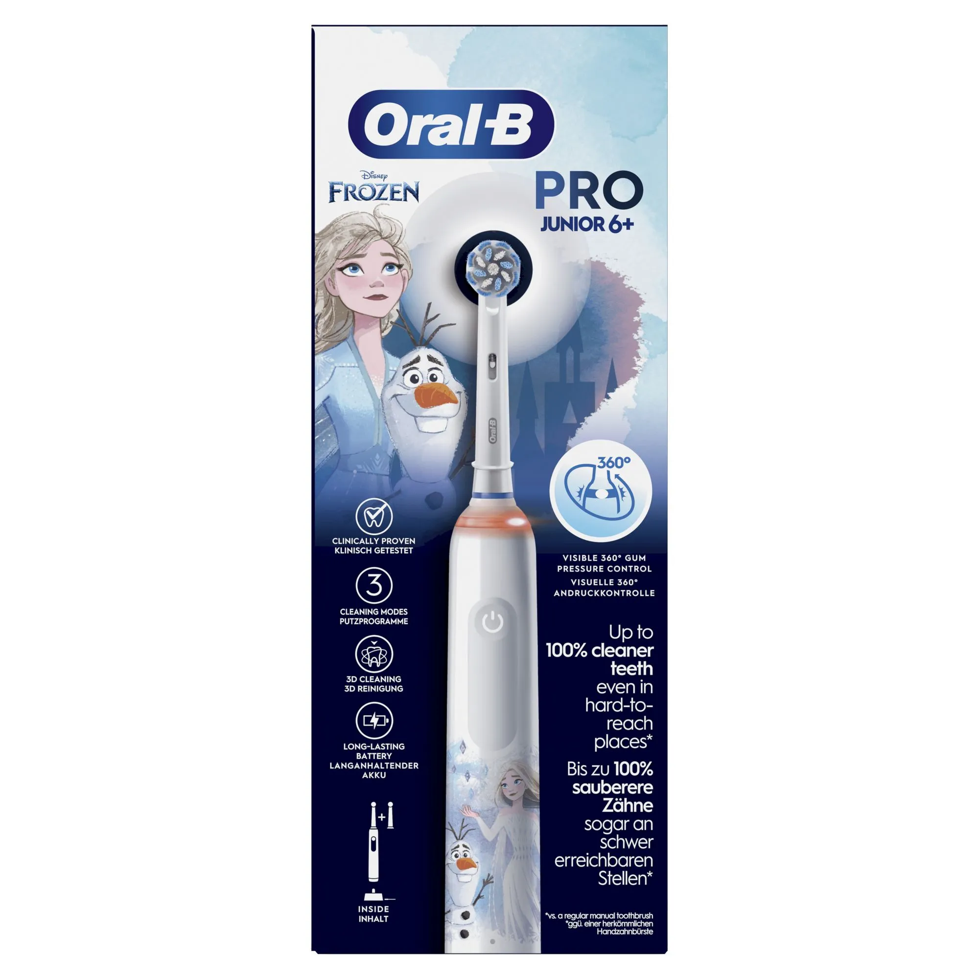 Oral-B Pro 3 Junior -sähköhammasharja, Frozen