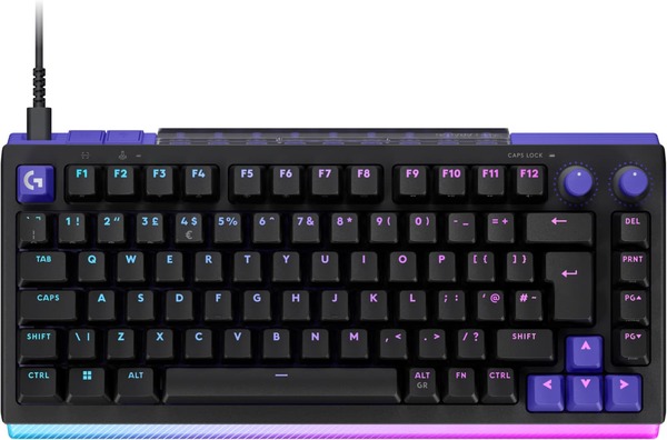Logitech G512 X 75 Mechanical Gaming Keyboard, Gateron KS-20 Tactile, Black