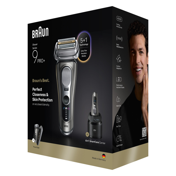 Braun Series 9 Pro+ 9675cc v&aring;t- och torrakning rakapparat, grafit