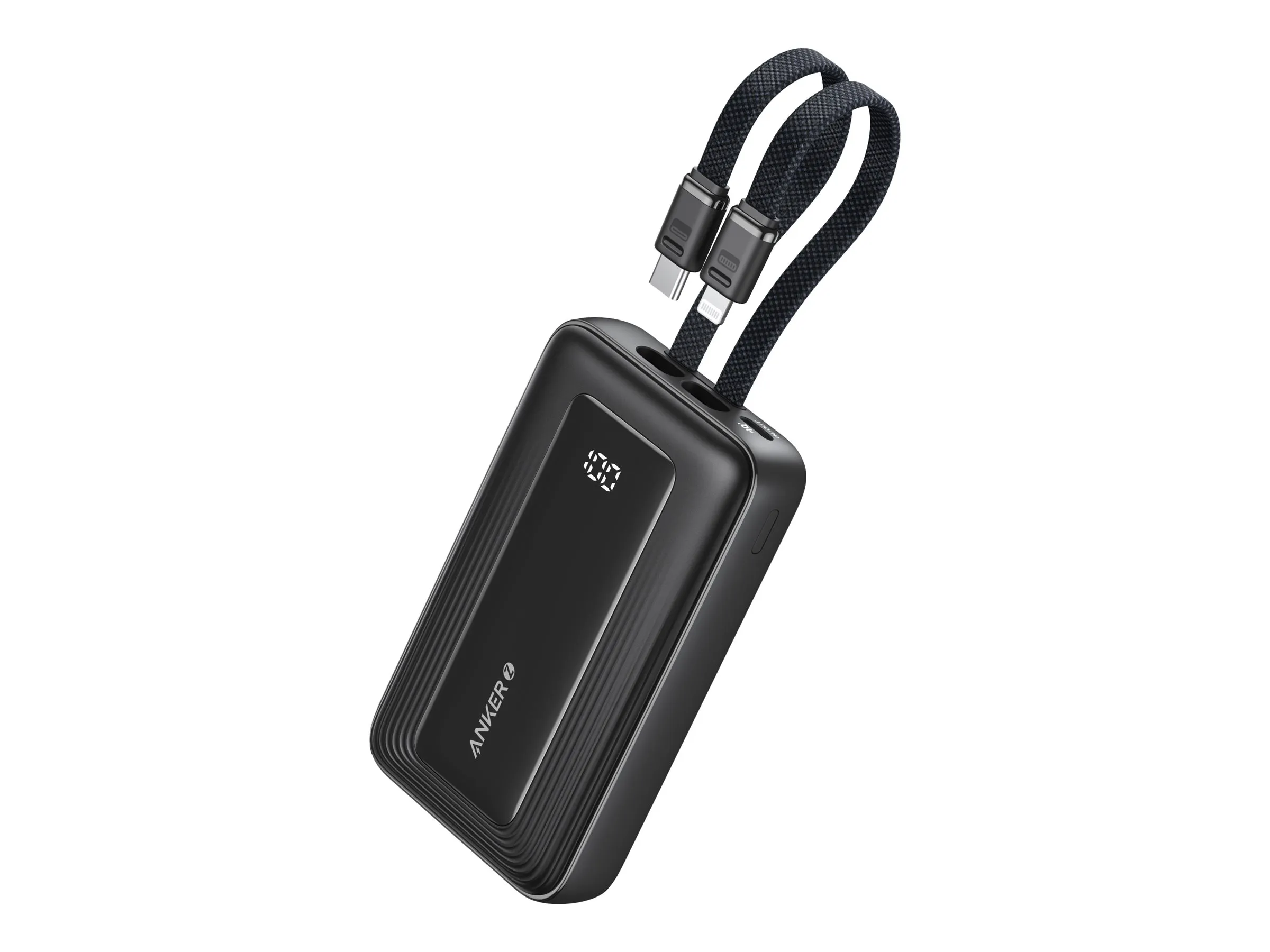 Anker Power Bank 10K, 30W USB-A USB-C - power bank, Black