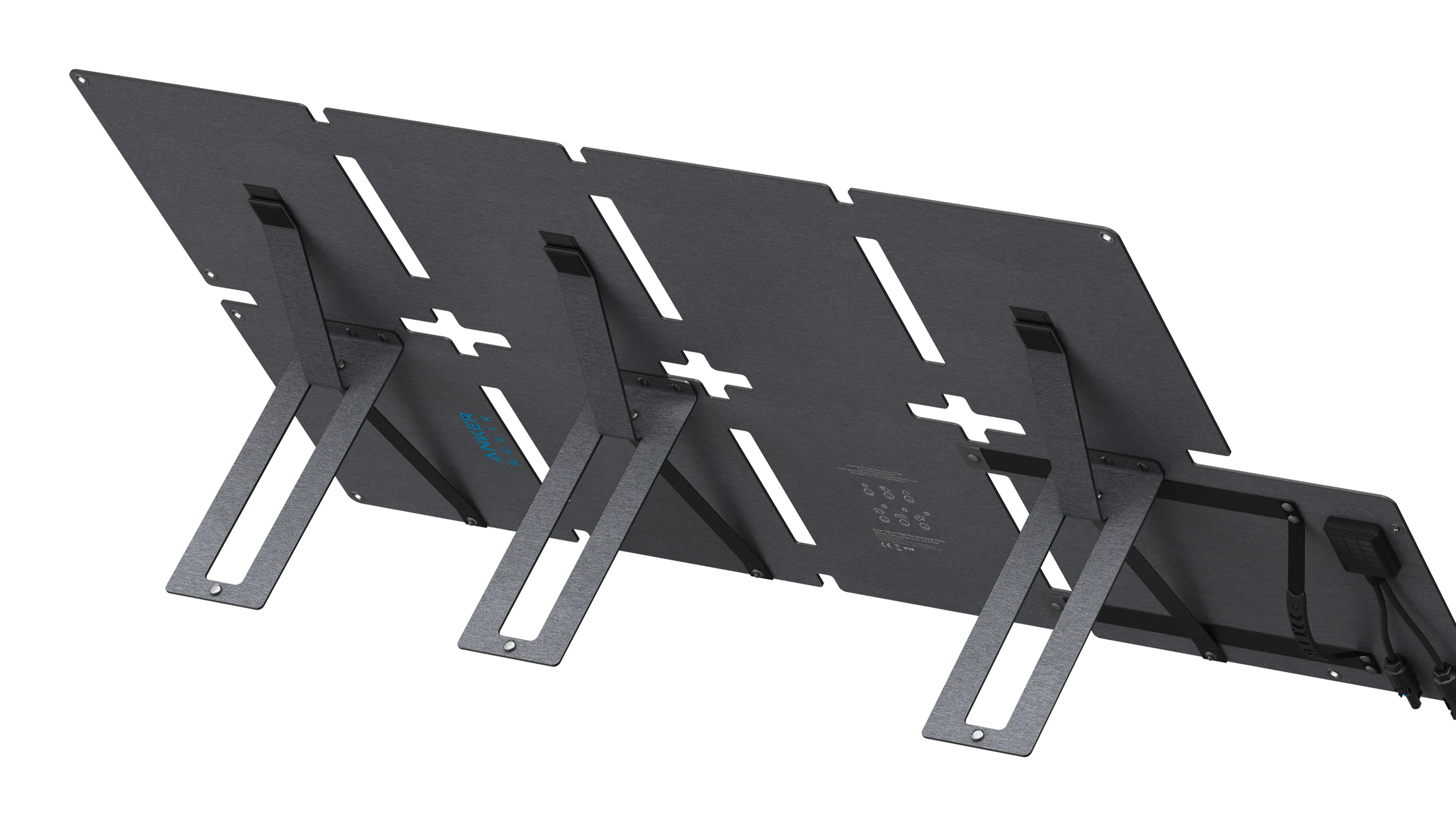 Anker SOLIX PS60 b&auml;rbar solpanel, 60 W, IP68, Svart