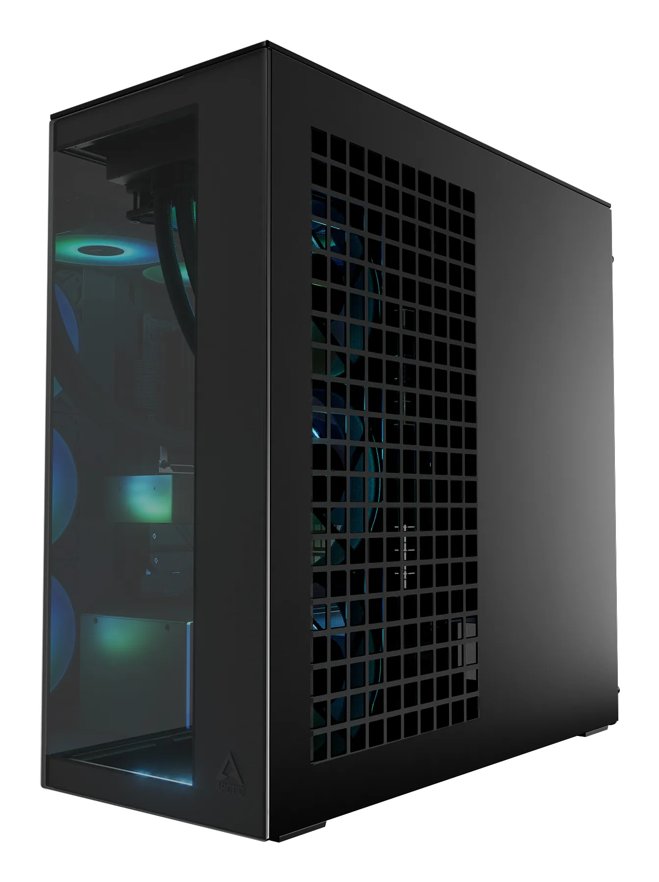 ARCTIC Xtender Midi-Tower Case with window and RGB lighting, Black