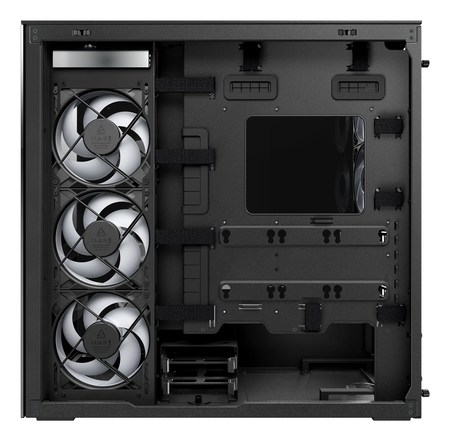 Arctic Xtender 5x A-RGB Fans E-ATX - mid case with window, Black