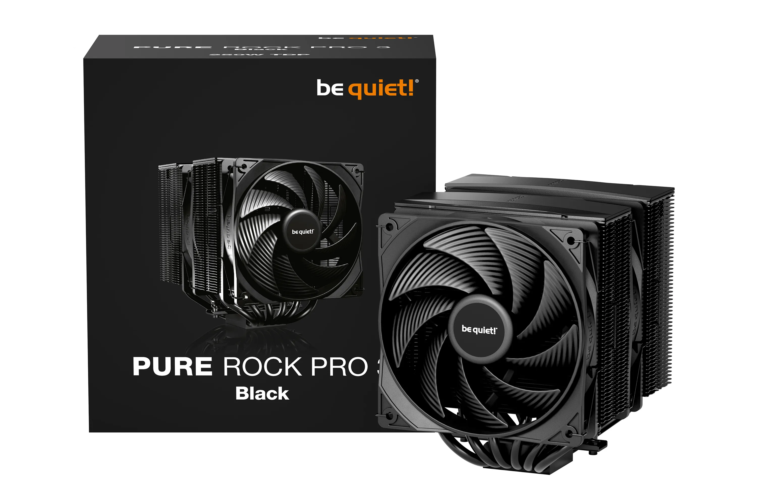 be quiet! Pure Rock Pro 3, 2x120 mm CPU Cooler, Black