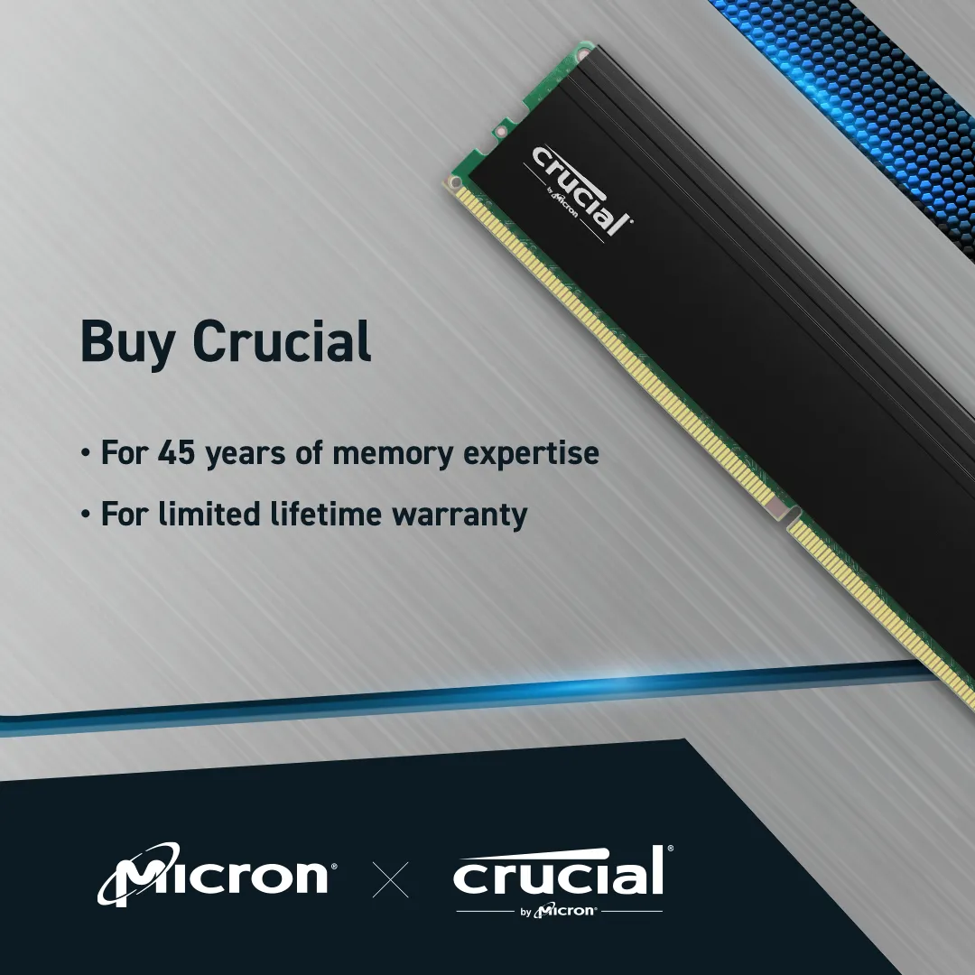 Crucial Pro 64GB Kit2 DDR4-3200 UDIMM
