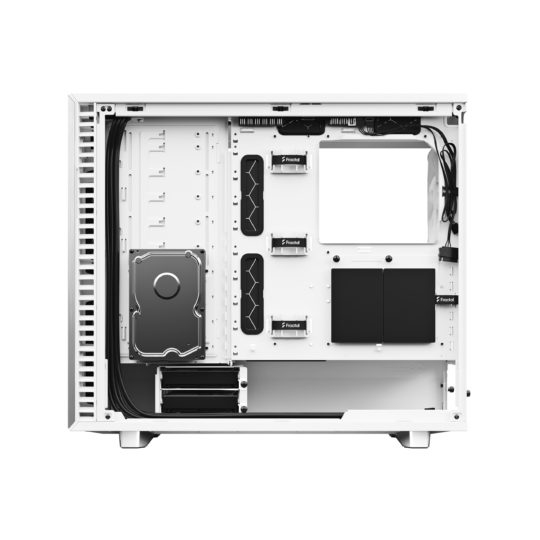 Fractal Design Define 7 - Mid Tower case with window, White / Clear Tint