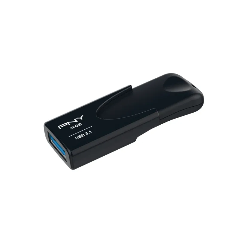 PNY 16GB Attache 4 USB 3.2 Gen 1x1 - memory stick, Black