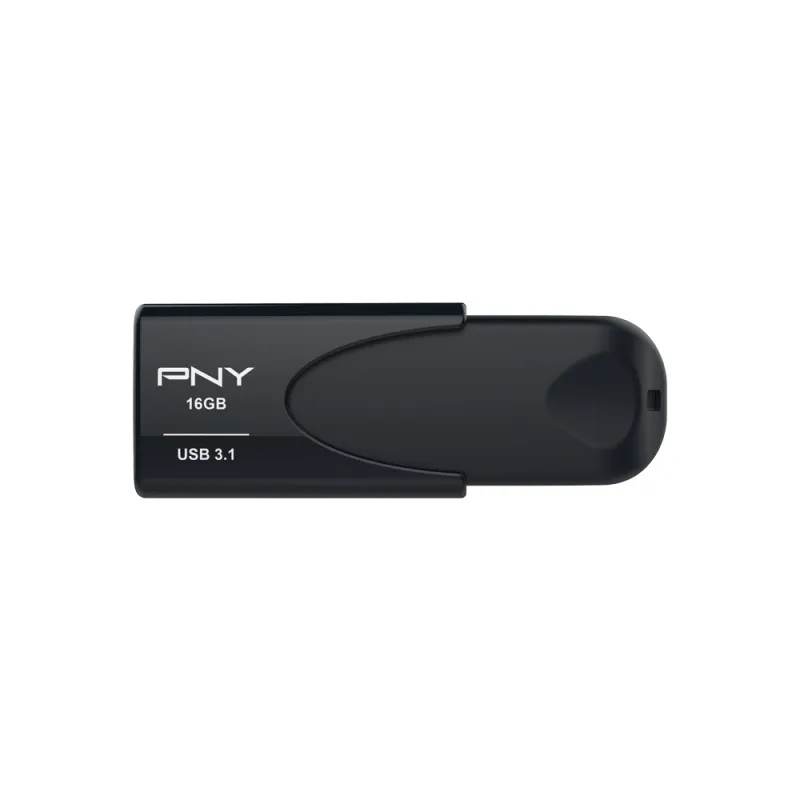 PNY 16GB Attache 4 USB 3.2 Gen 1x1 - memory stick, Black