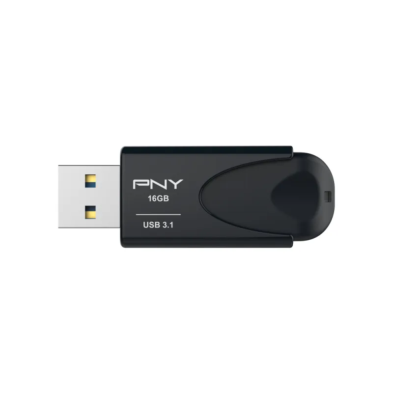 PNY 16GB Attache 4 USB 3.2 Gen 1x1 - memory stick, Black