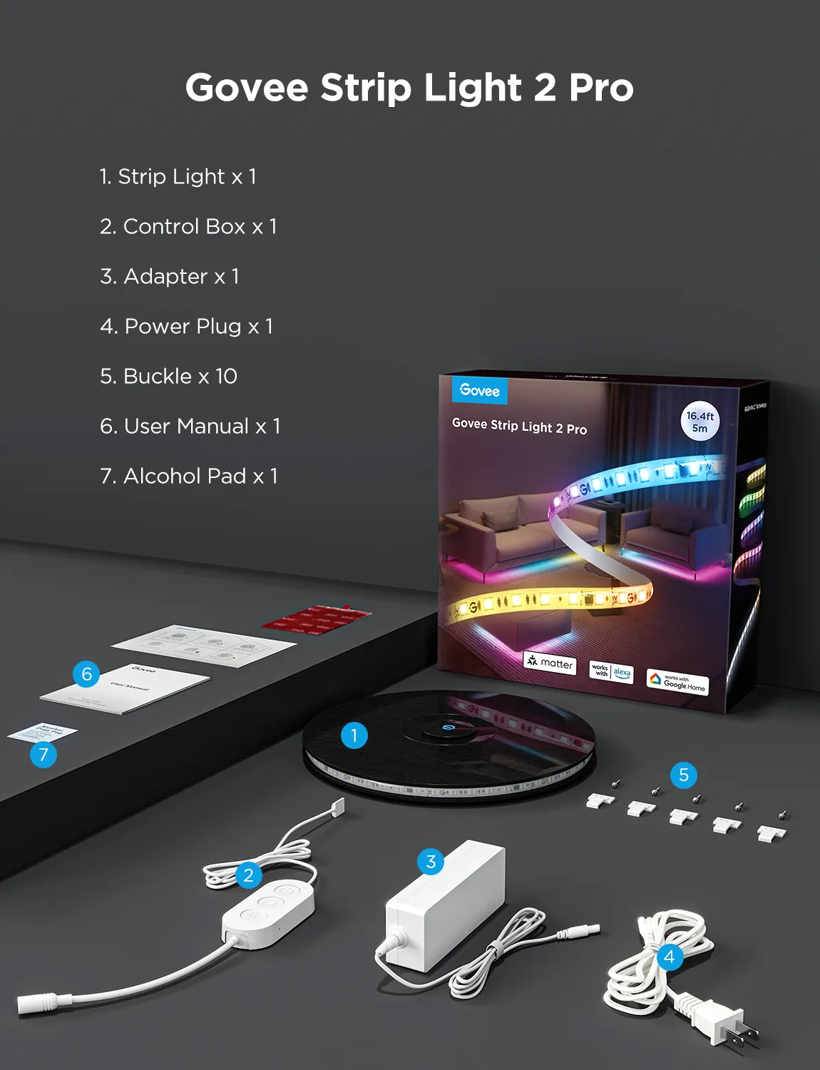 Govee Strip Light 2 Pro - light strip, 5 meters
