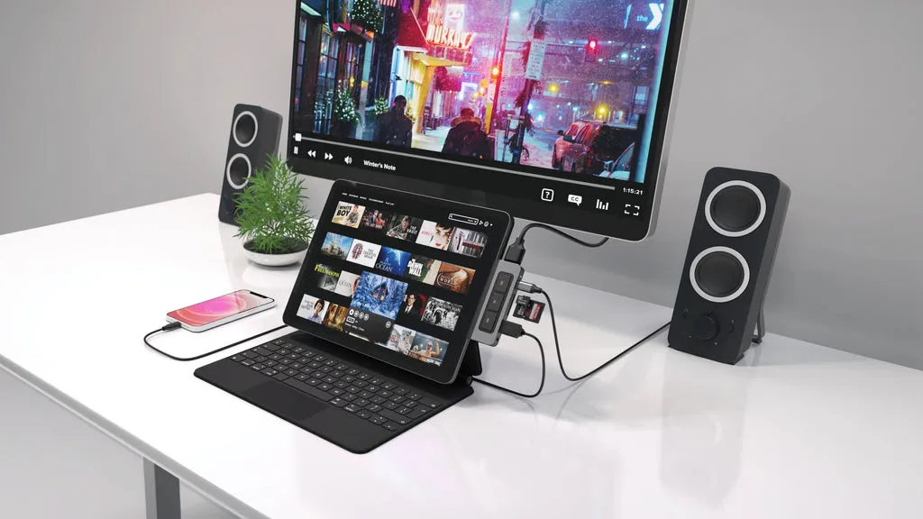 HyperDrive Media 6in1 USBC iPad Pro/Air