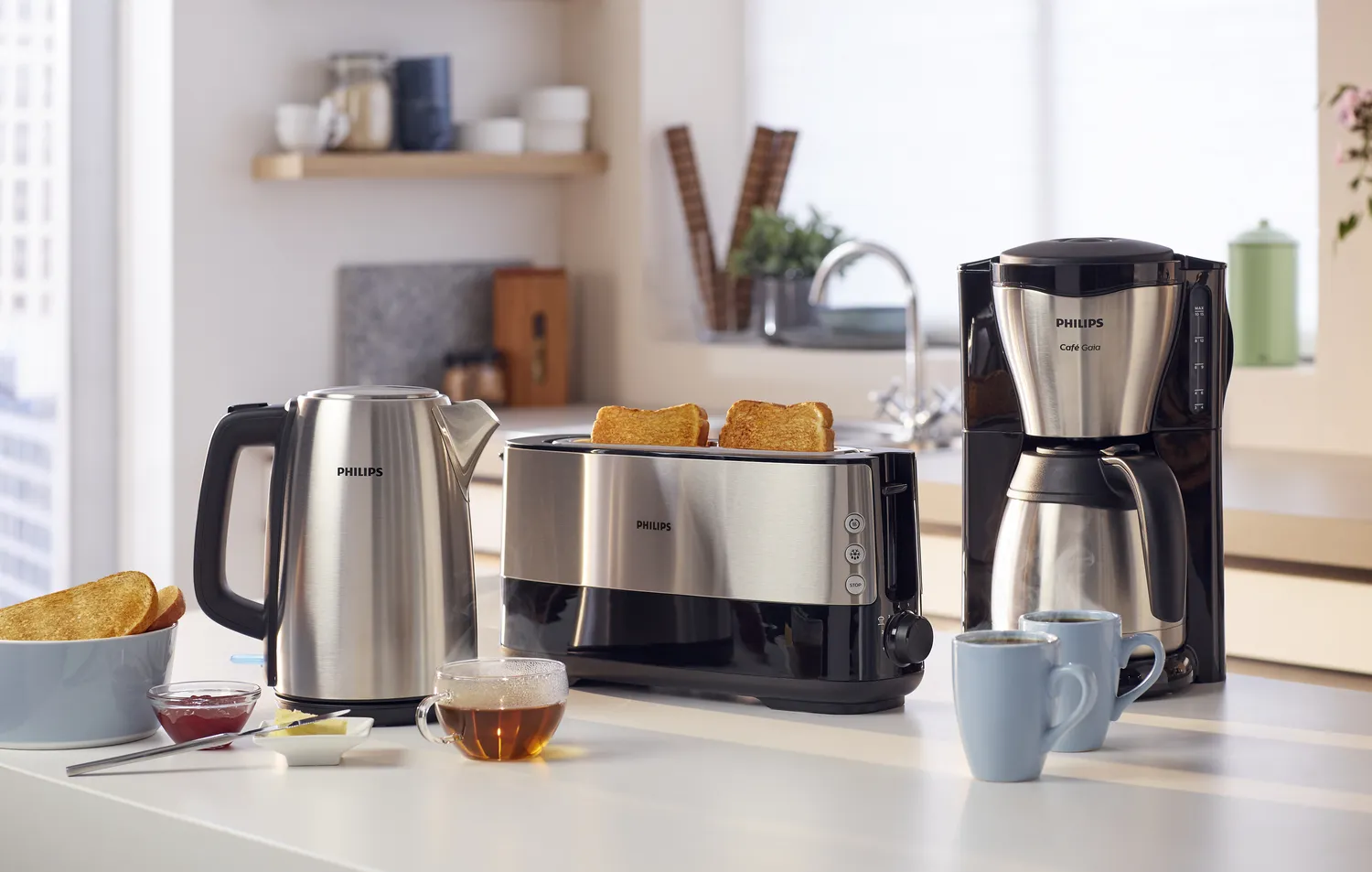 Philips Cafe Gaia - coffee maker, silver/black
