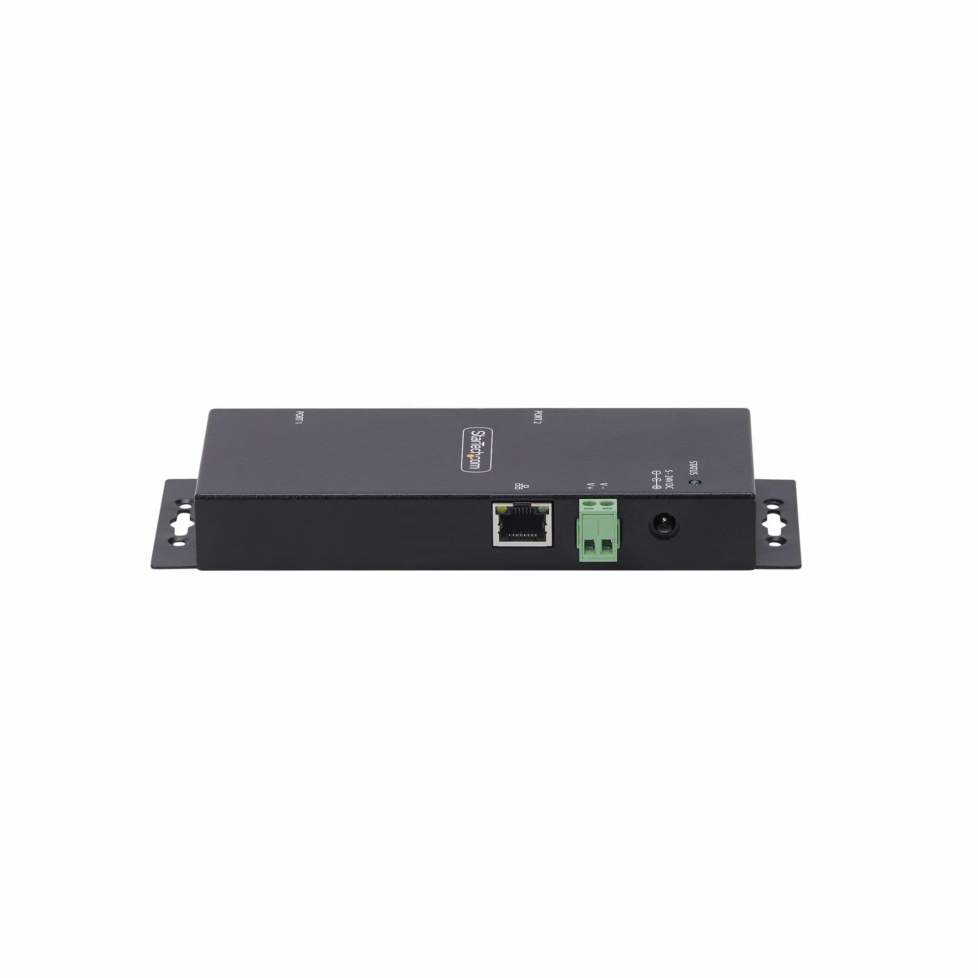 STARTECH.COM 2-Port Serial to Ethernet Adapter IP Serial Device Server For Remote RS232 Devices Wall/DIN Rail LAN to DB9