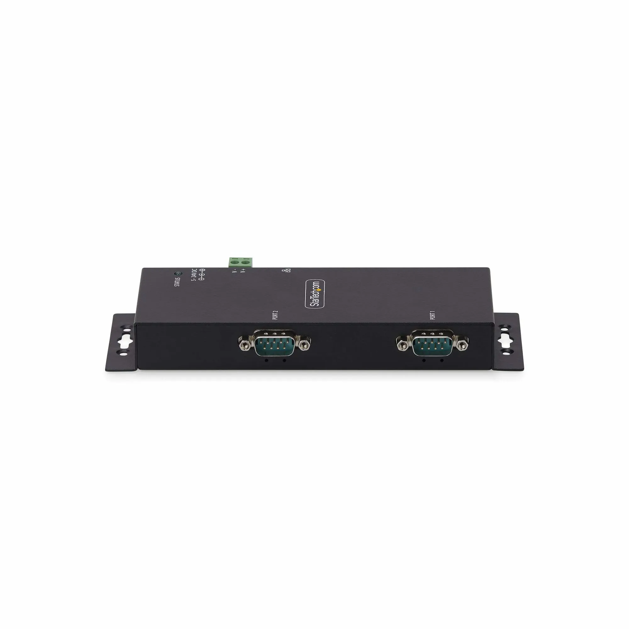 STARTECH.COM 2-Port Serial to Ethernet Adapter IP Serial Device Server For Remote RS232 Devices Wall/DIN Rail LAN to DB9