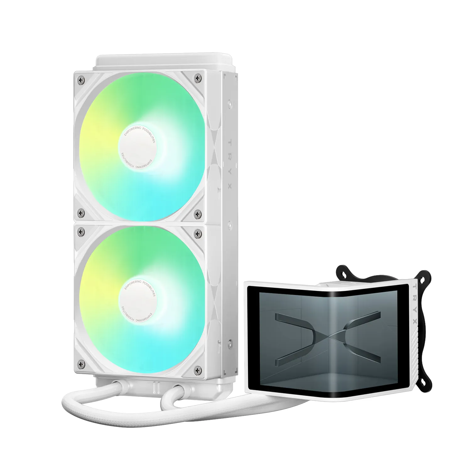 TRYX PANORAMA SE 240 mm AIO Liquid Cooler ARGB White