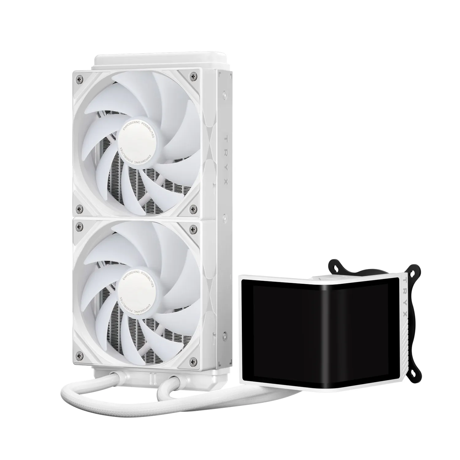 TRYX PANORAMA SE 240 mm AIO Liquid Cooler ARGB White