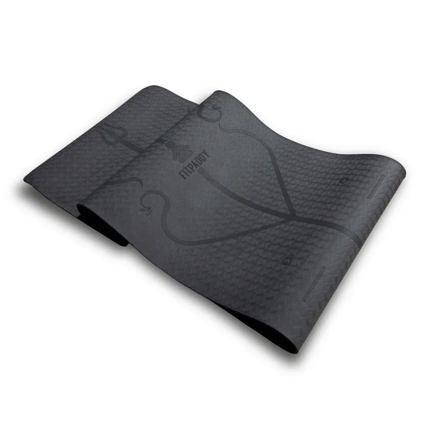 FITPADDY MAT01BL Yogamatta 183 Centimeter Svart