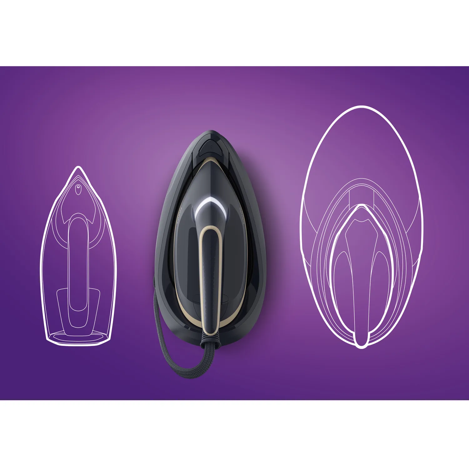 Philips PerfectCare 6000 Series PSG6066/20 Steam Generator Iron, 2400W, 8 bar, 1.8L, Black Brown