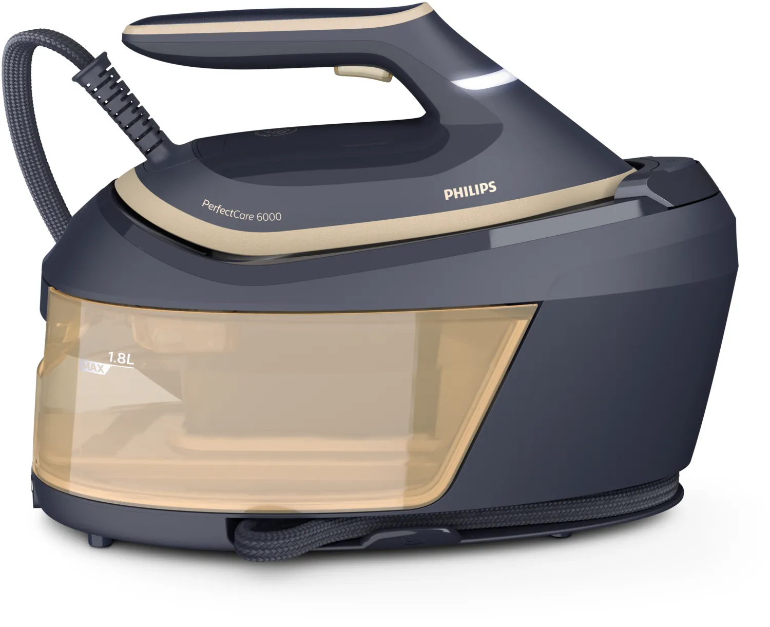 Philips PerfectCare 6000 Series PSG6066/20 Steam Generator Iron, 2400W, 8 bar, 1.8L, Black Brown