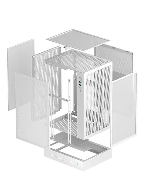 Deepcool CH170 DIGITAL - Mid Tower case, White