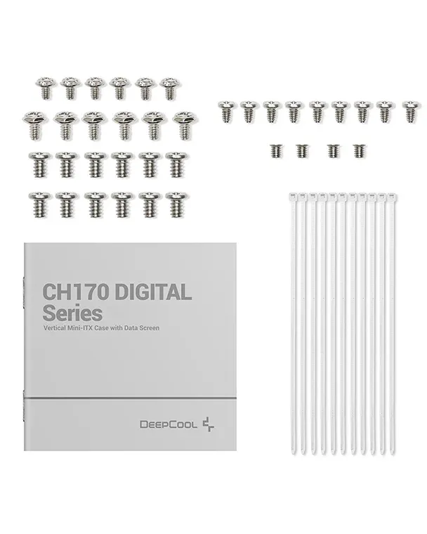 Deepcool CH170 DIGITAL - Mid Tower case, White