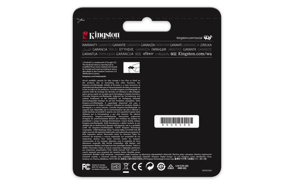 Kingston 64 GB Canvas Go, UHS-I Class 10 MicroSDXC-kort + SD adapter