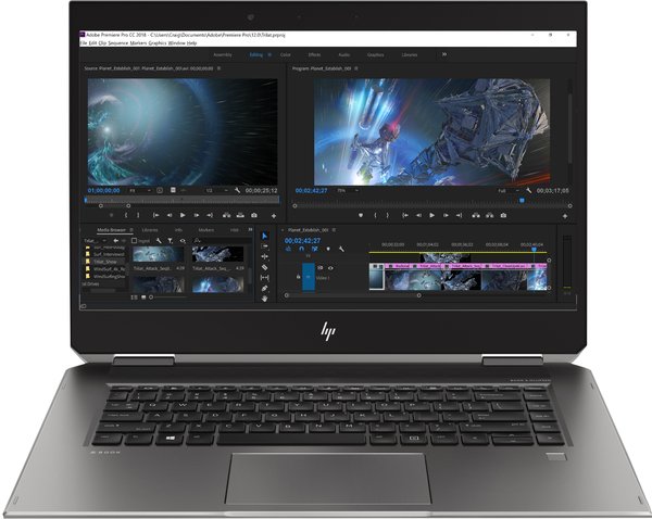HP ZBook Studio x360 G5 i7-8850H 15.6inch UHD 3840x2160 AG IR Touch 32GB 2x16GB 1TB PCIe P1000 NO WWAN W10PRO64 W3/3/3 DIB PEN