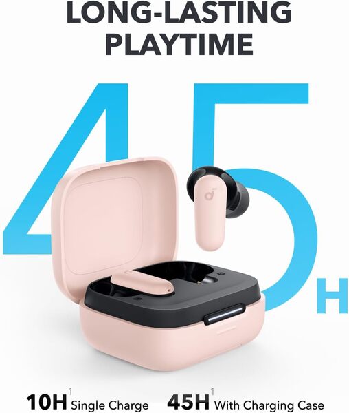 Anker Soundcore A30i TWS - tr&aring;dl&ouml;sa in-ear h&ouml;rlurar, Pink