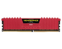 Corsair 16 GB (2 x 8GB) Vengeance LPX, DDR4 2133 MHz - memory, red