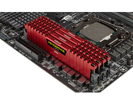 Corsair 16 GB (2 x 8GB) Vengeance LPX, DDR4 2133 MHz - memory, red
