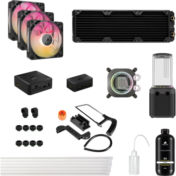 Corsair Hydro X Series XR5 420 V2 Custom Cooling Radiator, Black