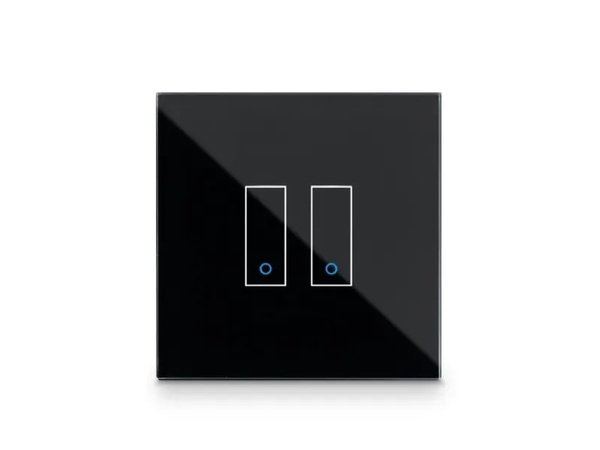 Iotty Smart Switch dubbelknapps frontpanel