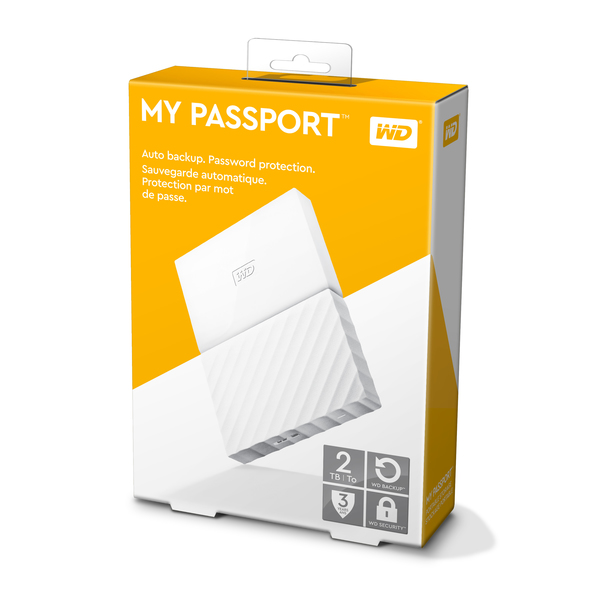 Western Digital My Passport 2TB - extern h&aring;rddisk