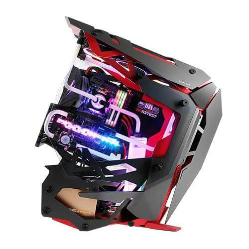 Antec TORQUE, Mid Tower case, window, Black/Red