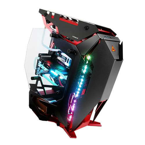 Antec TORQUE, Mid Tower case, window, Black/Red