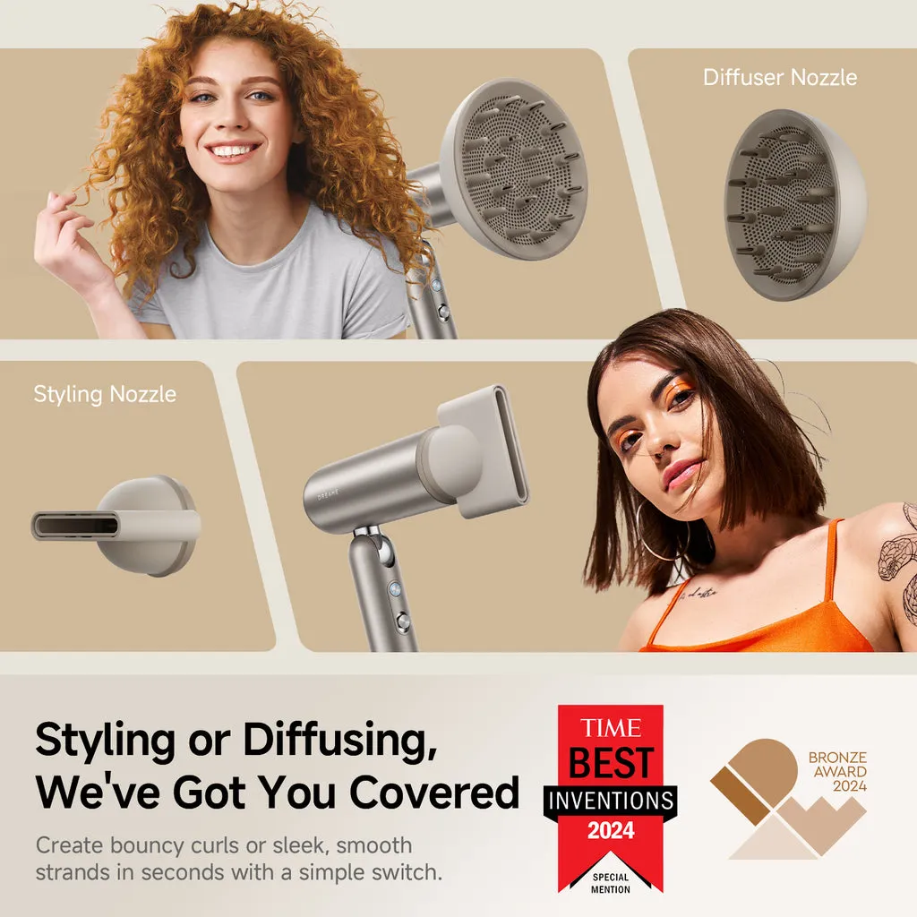 Dreame Pocket Pro 1300W Hair Dryer, Gold