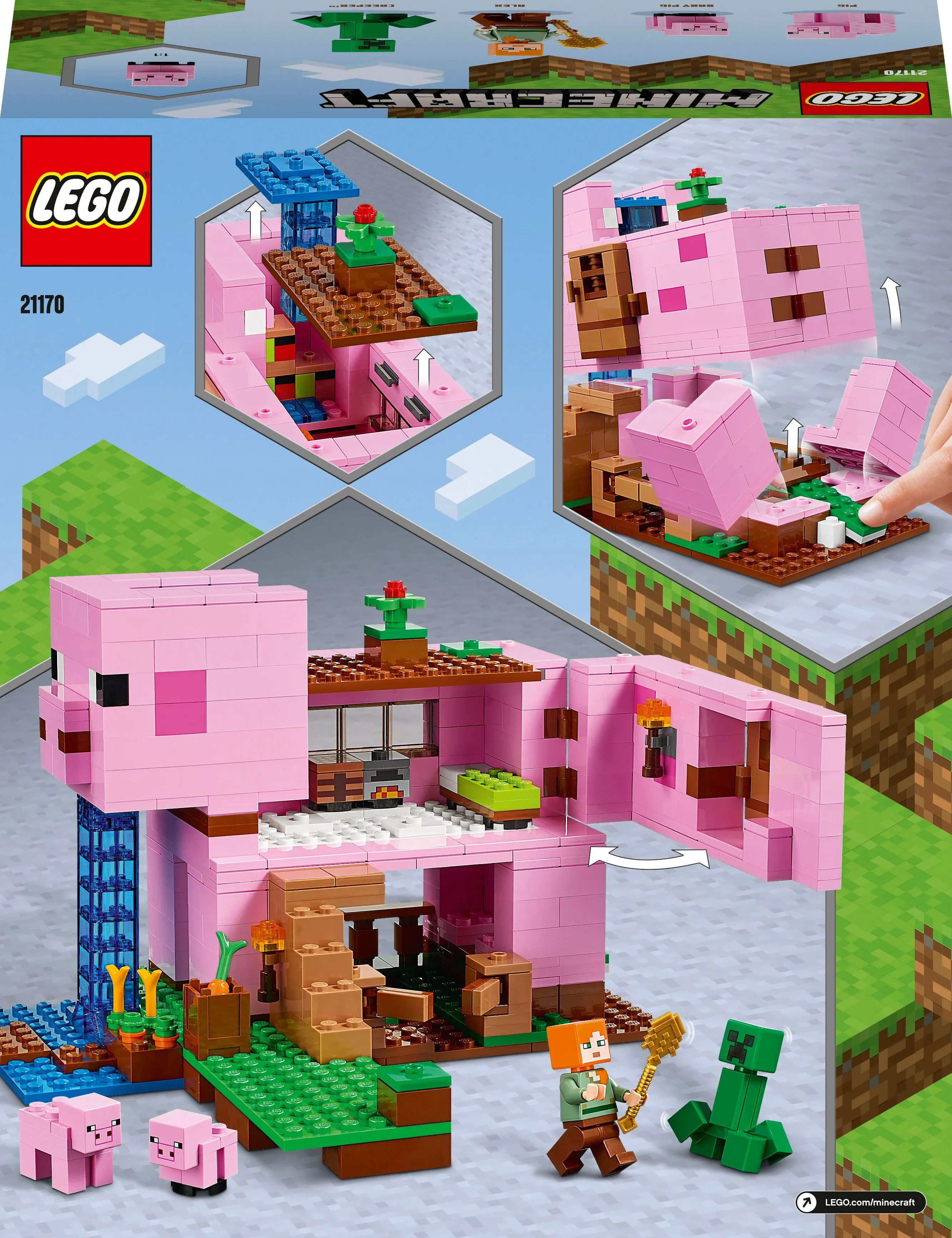 Lego Minecraft The Pig House  21170