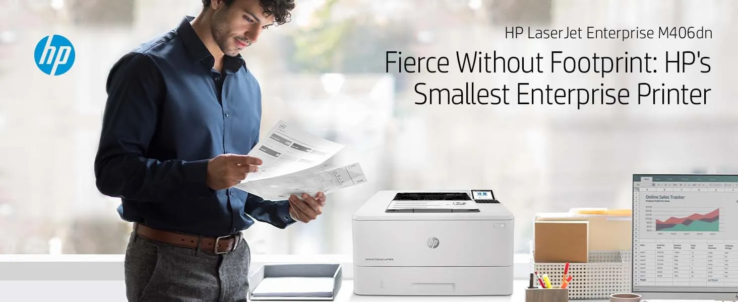 HP LaserJet Enterprise M406dn Printer