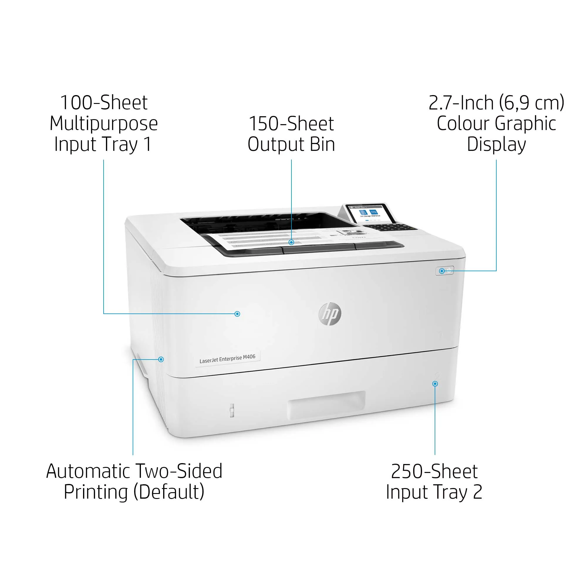 HP LaserJet Enterprise M406dn Printer