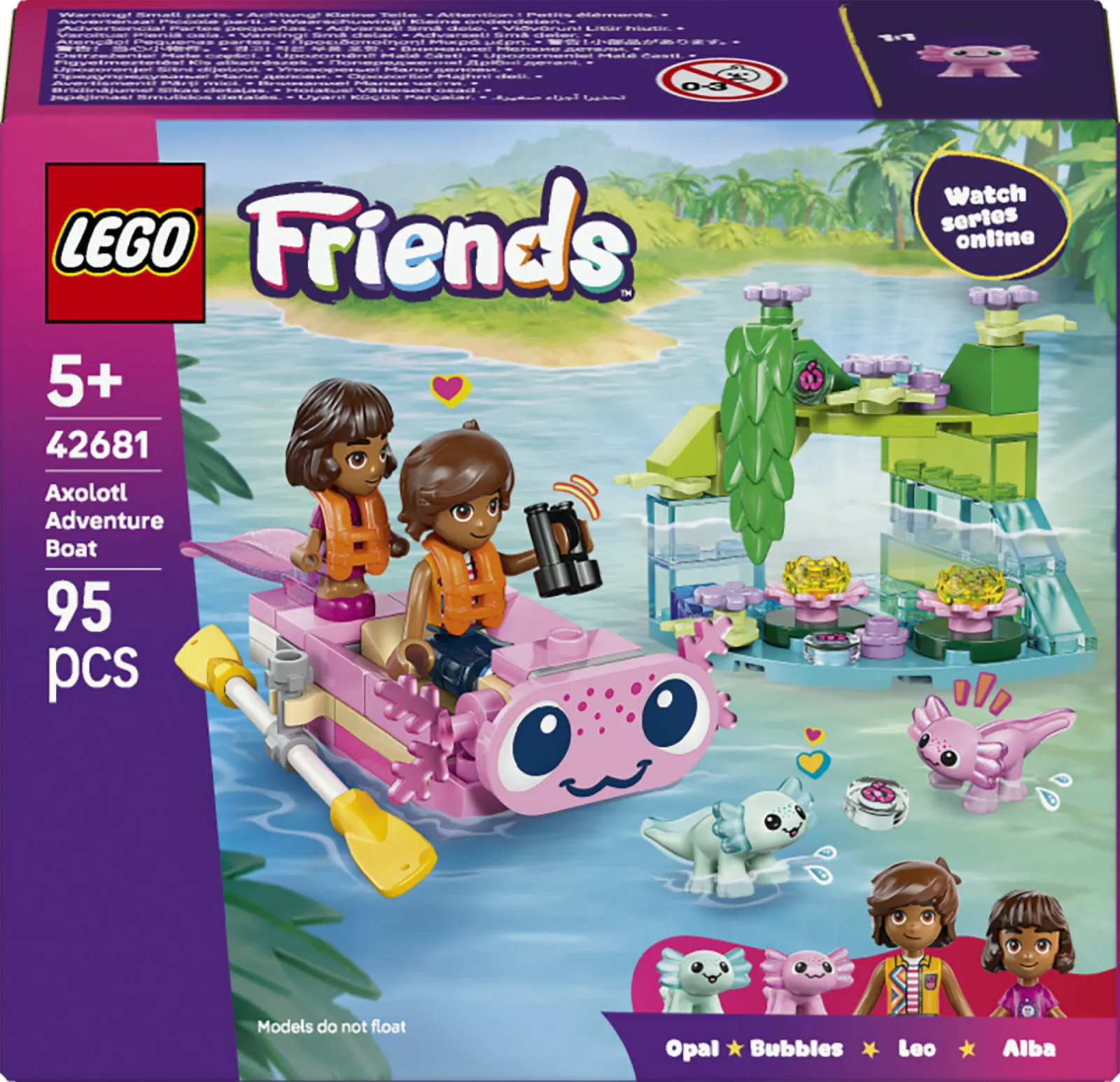 LEGO Friends Axolotl-&auml;ventyrsb&aring;t 42681
