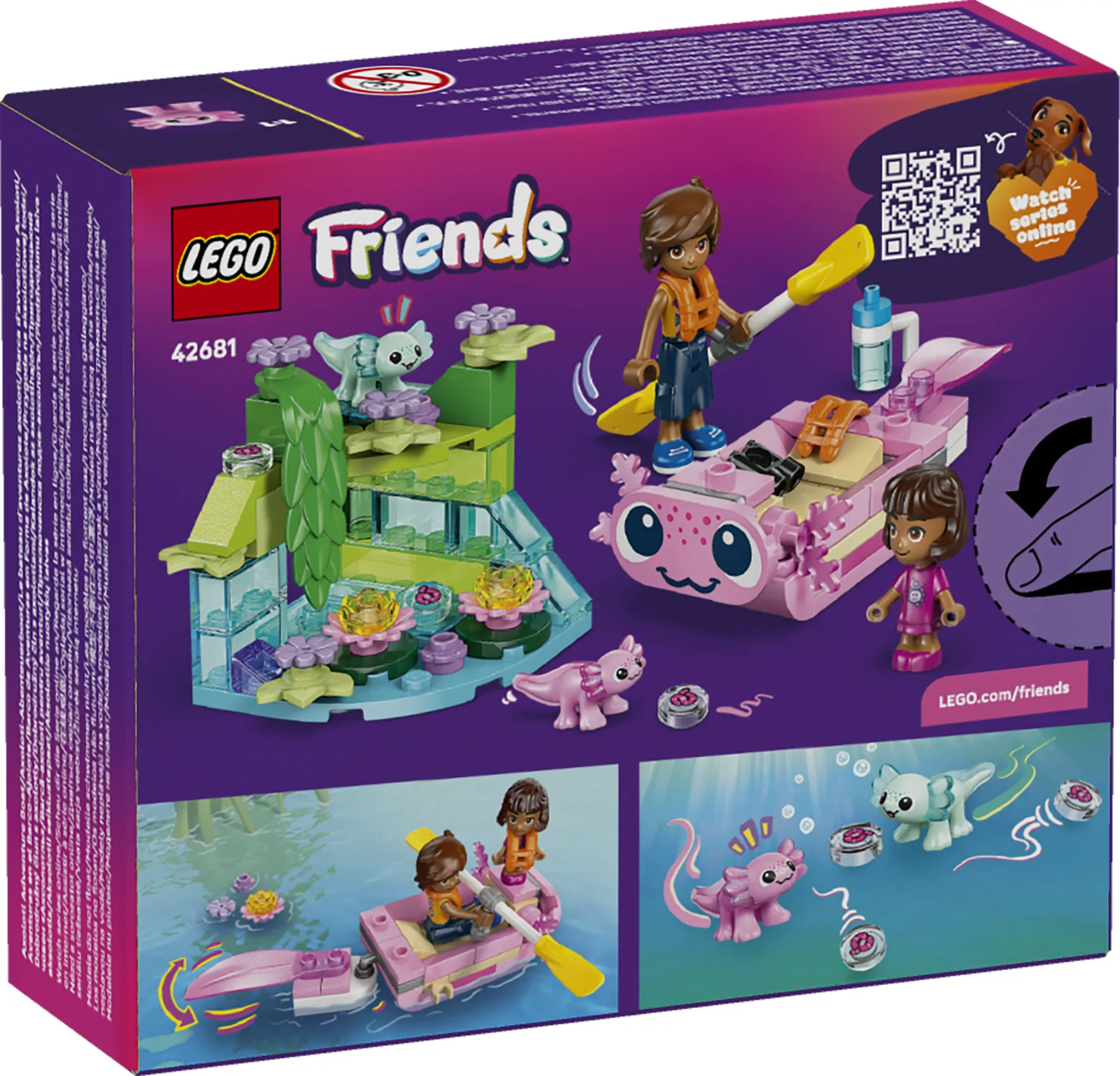 LEGO Friends Axolotl-&auml;ventyrsb&aring;t 42681