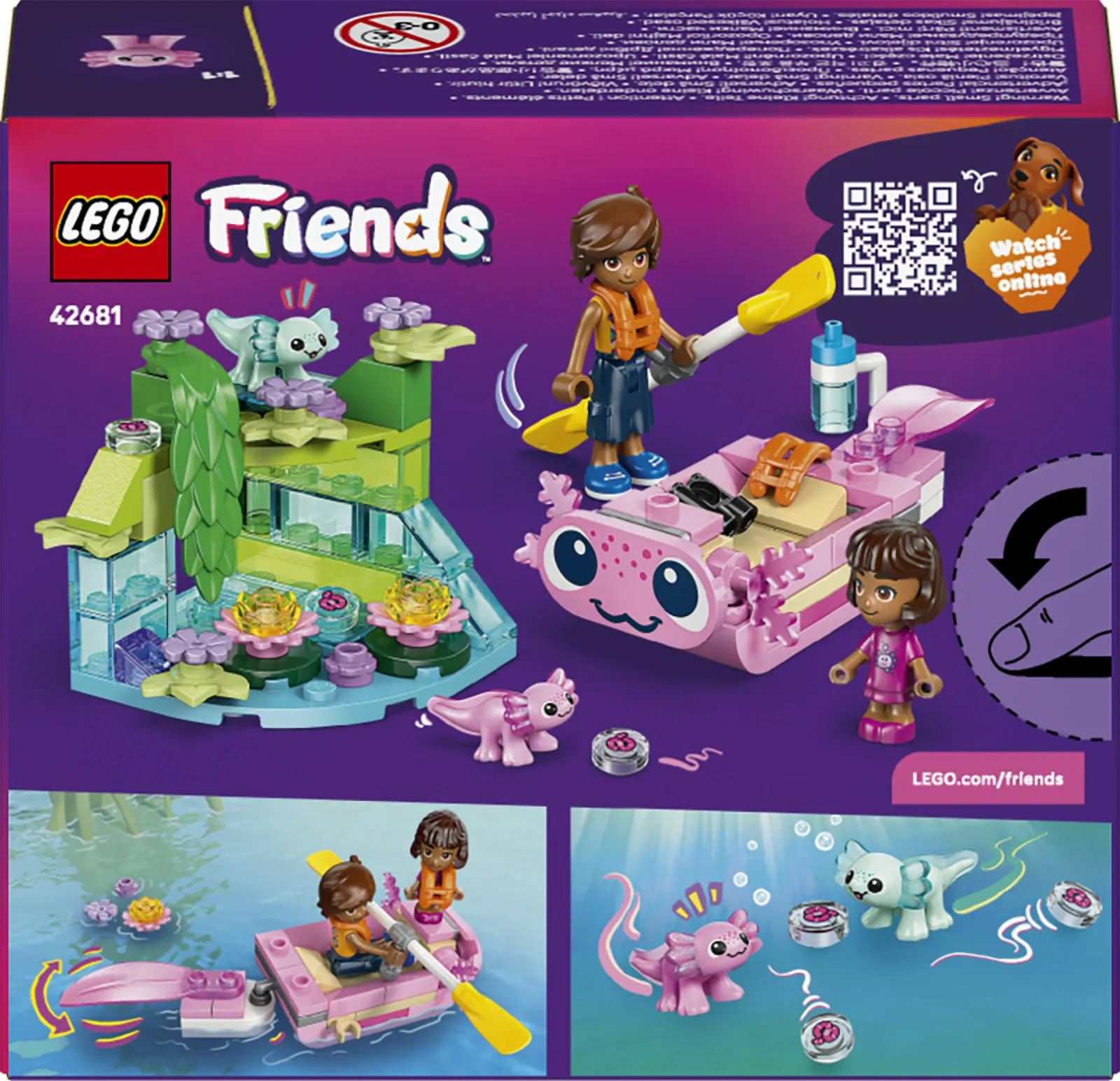 LEGO Friends Axolotl-&auml;ventyrsb&aring;t 42681