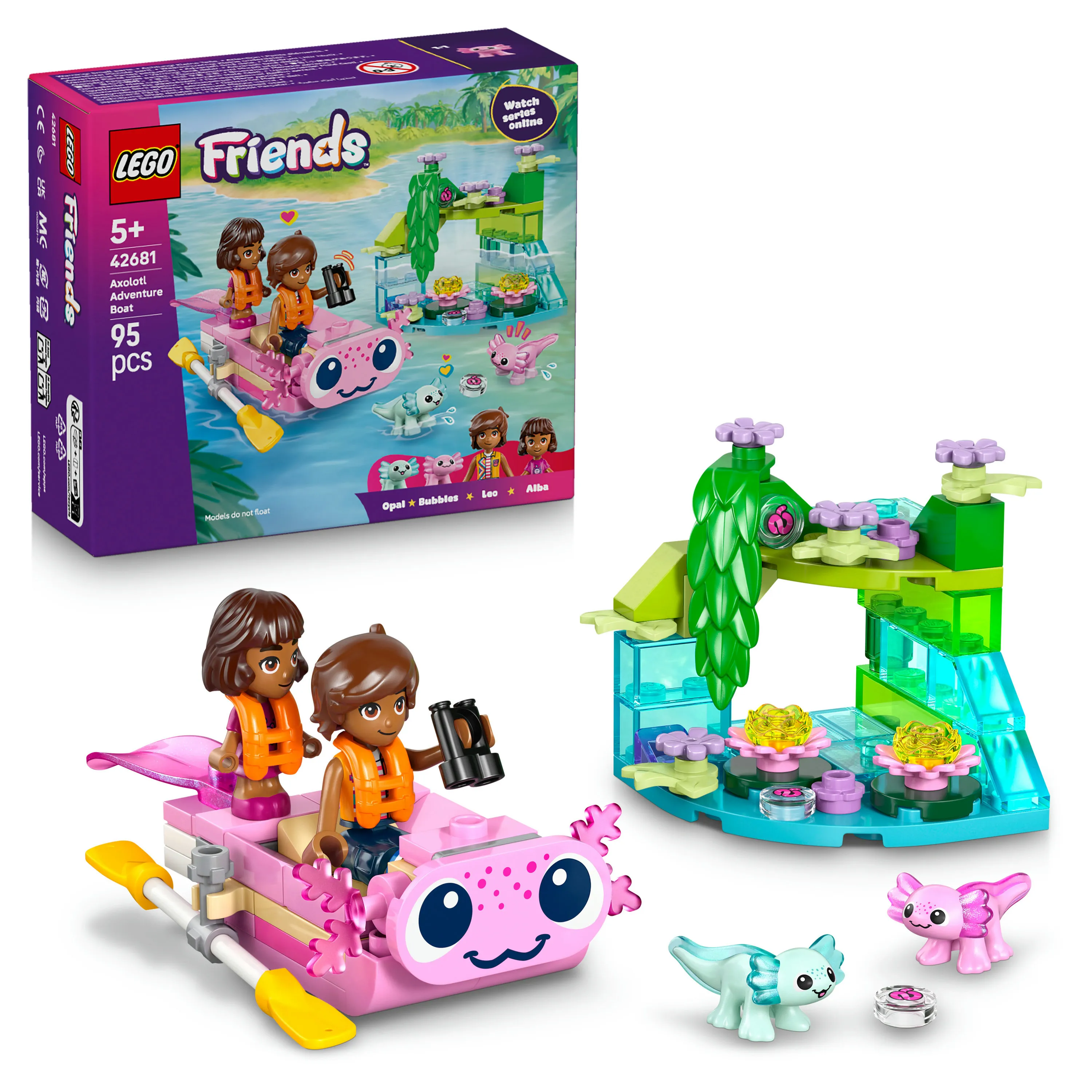 LEGO Friends Axolotl-&auml;ventyrsb&aring;t 42681