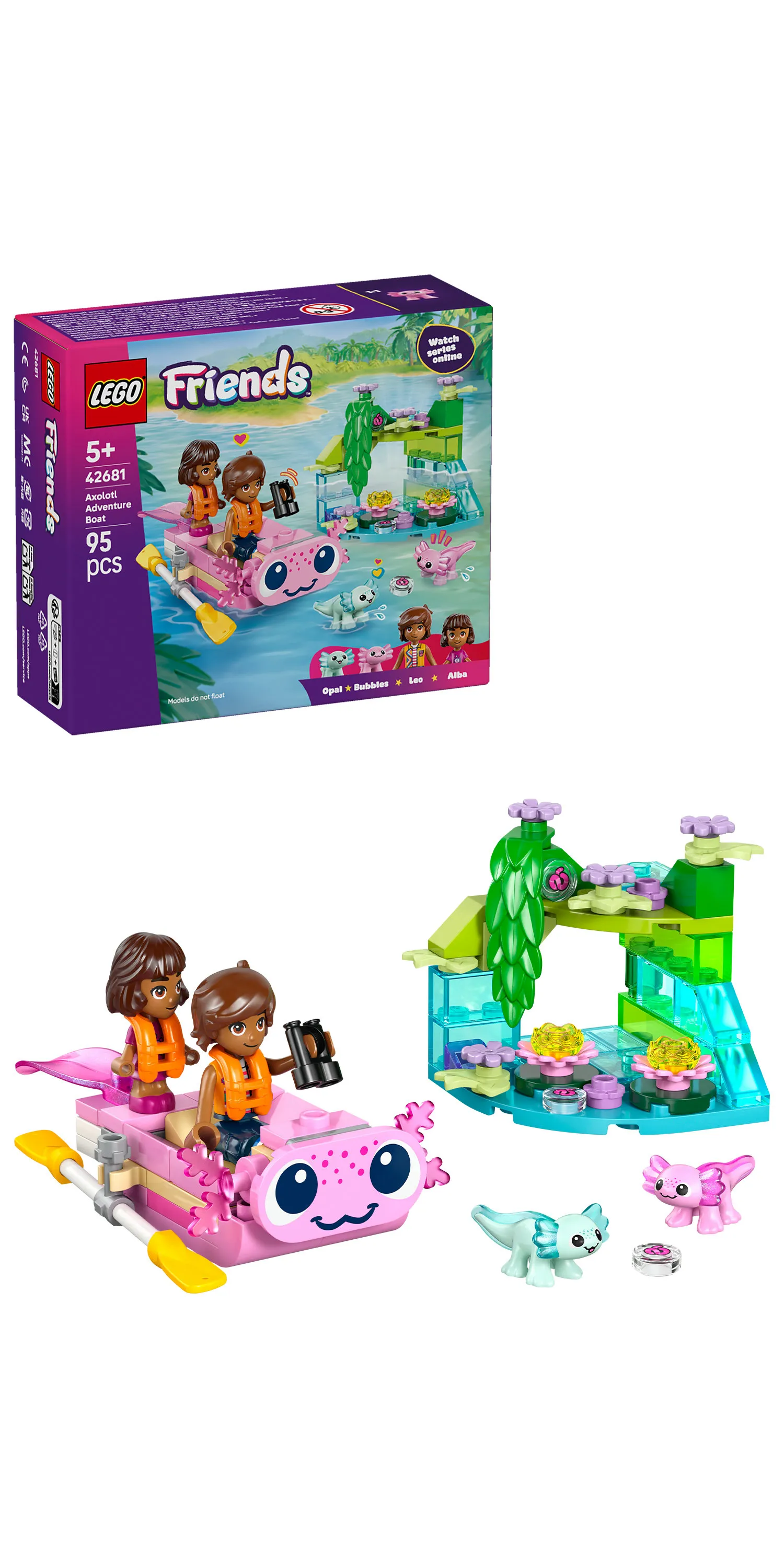 LEGO Friends Axolotl-&auml;ventyrsb&aring;t 42681