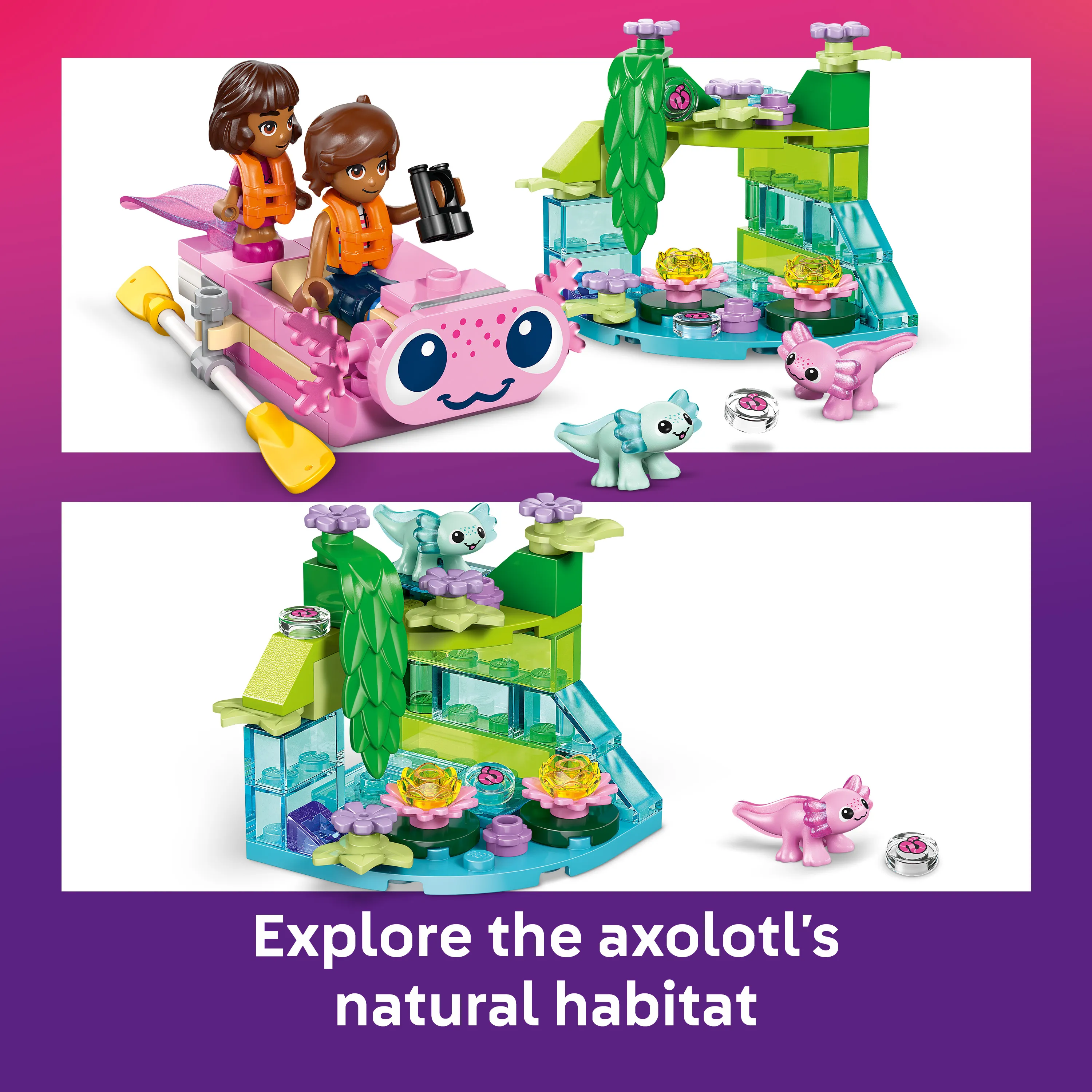 LEGO Friends Axolotl-&auml;ventyrsb&aring;t 42681